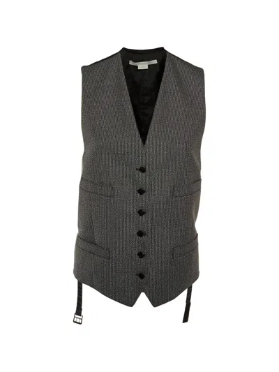 Pre-owned Stella Mccartney Button-fastening Sleeveless Vest In Gray