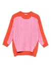 Stella Mccartney Paneled Sweater In Pink