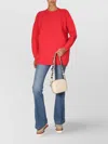 Stella Mccartney Two-tone Alpaca Blend Turtleneck Sweater