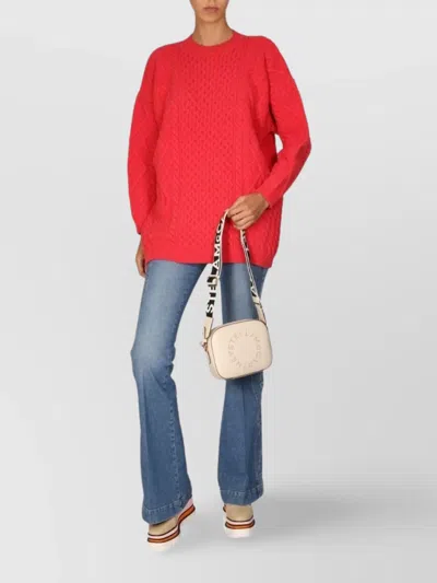 STELLA MCCARTNEY CABLE KNIT CREW NECK SWEATER