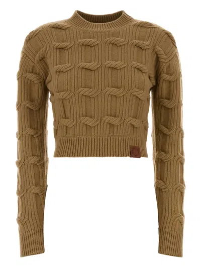 Stella Mccartney Chain Cropped Jumper In Multi