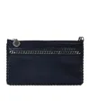 Stella Mccartney Cable-link Chain Wallet In Black