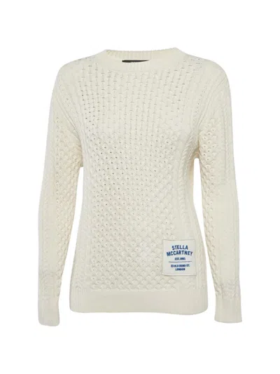 Pre-owned Stella Mccartney Cable-knit Sweater In Neutral