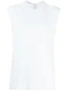 Stella Mccartney Cady Cap-sleeved Blouse In Blue