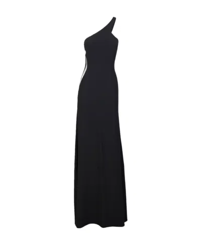 Stella Mccartney Cady One-shoulder Gown In Black