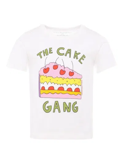 Stella Mccartney Kids' Cake Graphic T-shirt In Green