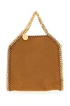 Stella Mccartney Camel Alter Suede Falabella Handbag In Brandy