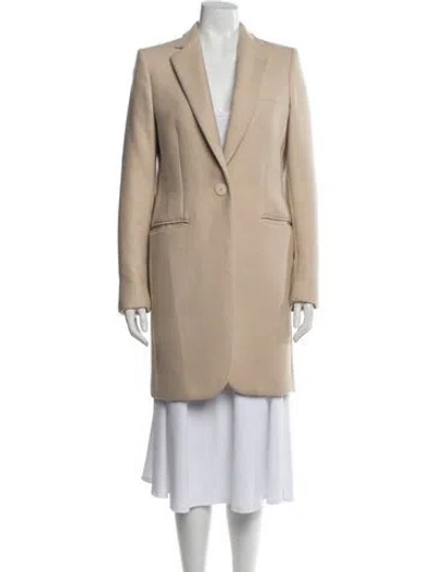 Pre-owned Stella Mccartney Camel Leather Coat In Neutrals