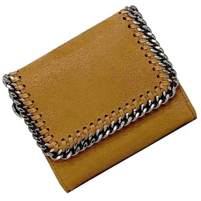 Pre-owned Stella Mccartney Camel Polyester Metal Wallet (tri-fold) () In Multi