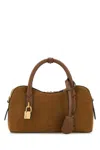 Stella Mccartney Camel Suede Alter Mat Stella Ryder Handbag In Brown