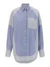 Stella Mccartney Striped Shirt With Buttoned Cuffs And Chest Pocket
