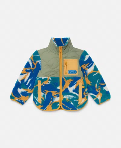 Stella Mccartney Camouflage Pattern Fleece In Multicolor