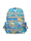 Stella Mccartney Camouflage-print Backpack In Blue