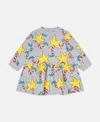 Stella Mccartney Candy Cane Print Long-sleeve Dress In Multi
