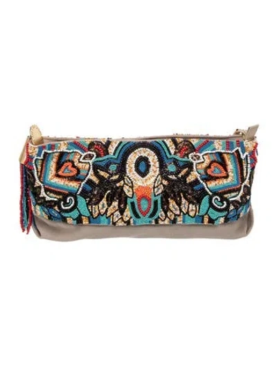 Pre-owned Stella Mccartney Canvas Minaudière In Neutral