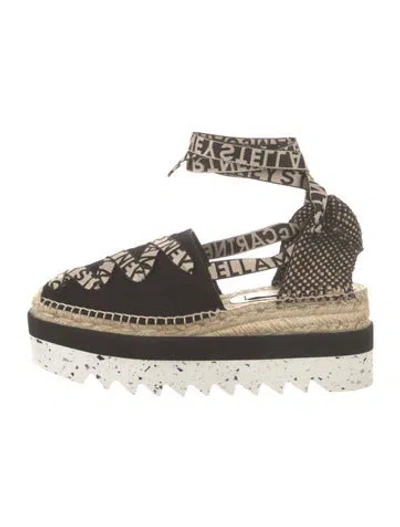 Pre-owned Stella Mccartney Canvas Printed D'orsay Pumps