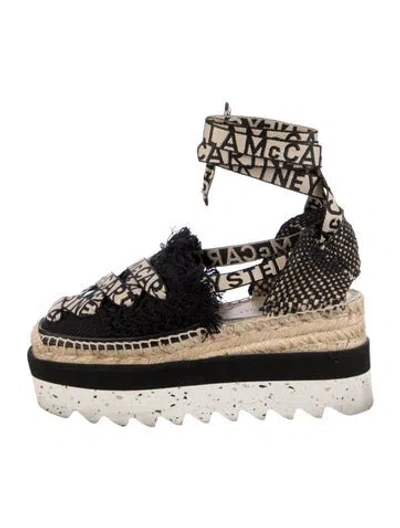 Pre-owned Stella Mccartney Canvas Printed Espadrilles