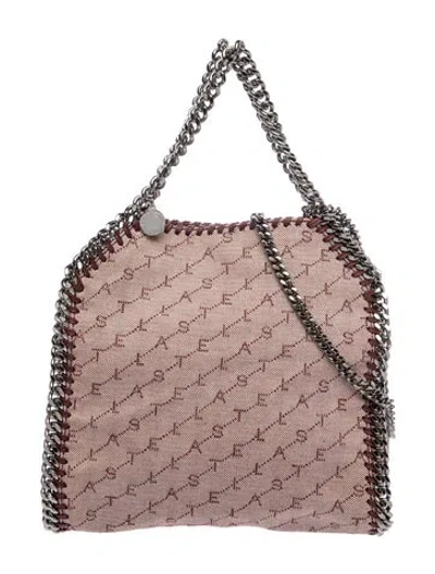 Pre-owned Stella Mccartney Canvas Shoulder Bag In Burgundy
