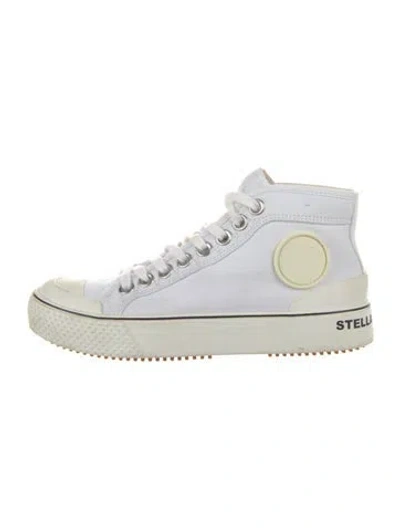 Pre-owned Stella Mccartney Canvas Sneakers In White