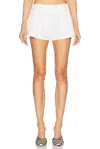 Stella Mccartney Canvas Tailoring Balloon Short In Cream