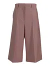 Stella Mccartney Canvas Tailoring Culotte In Pink