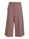 Stella Mccartney Canvas Tailoring Culotte In Pink