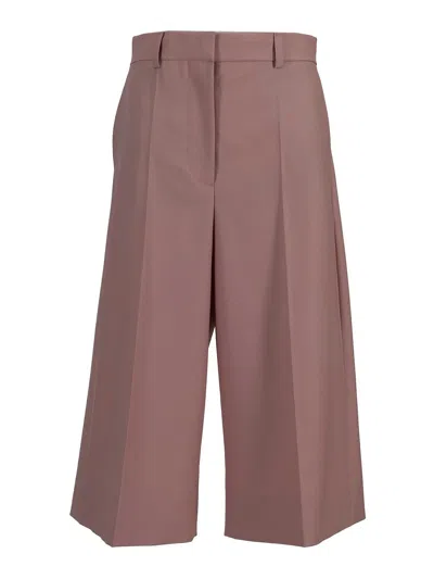 Stella Mccartney Canvas Tailoring Culotte In Pink