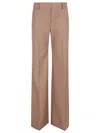 Stella Mccartney Canvas Tailoring Flared Trouser In Nude
