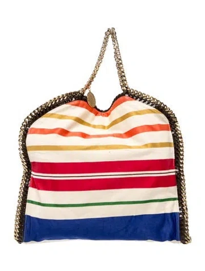 Pre-owned Stella Mccartney Canvas Top Handle Bag In Neutral