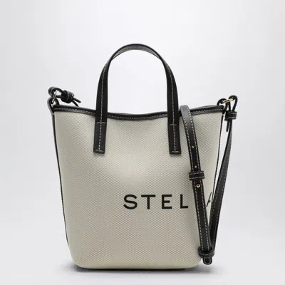 Stella Mccartney Canvas Tote Bag In Ecru