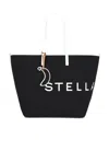 Stella Mccartney Canvas Tote Bag In Black