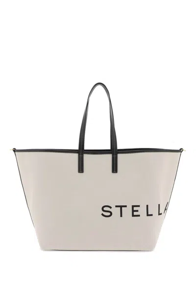 Stella Mccartney Canvas Tote Bag In Ecru (white)