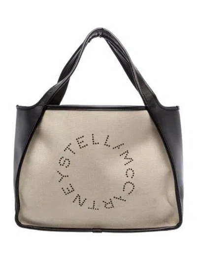 Pre-owned Stella Mccartney Canvas Tote In Black
