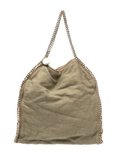 Pre-owned Stella Mccartney Canvas Tote In Green