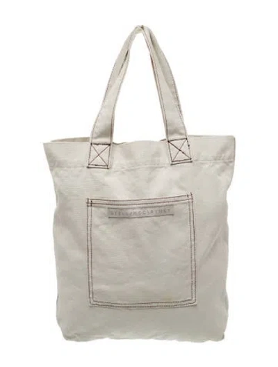 Pre-owned Stella Mccartney Canvas Tote In Neutral
