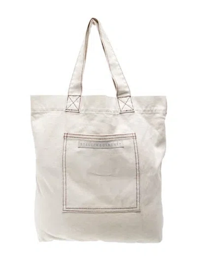 Pre-owned Stella Mccartney Canvas Tote In Neutral