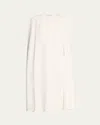 Stella Mccartney Cape Midi Dress In White