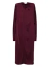 Stella Mccartney Evening Dress With Cut-out Details In Satin In Brown
