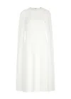 Stella Mccartney Cape Midi Dress In White