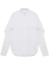Stella Mccartney White Oversized Solid Shirt In White