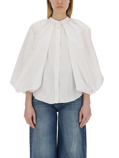 Stella Mccartney Cape-sleeve Shirt In White