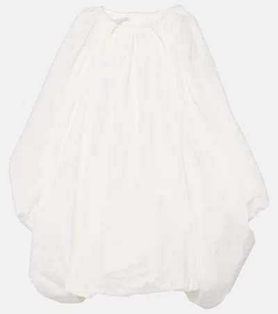 Stella Mccartney Caped Crêpe Minidress In White