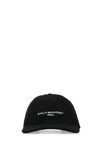 Stella Mccartney Stella Mc Cartney Black Cotton Blend Baseball Cap In 1019