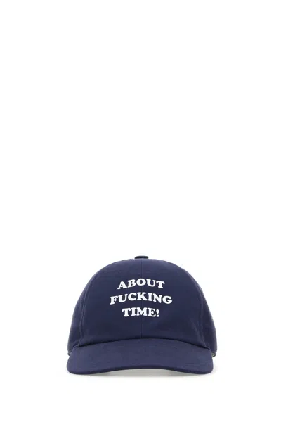 STELLA MCCARTNEY CAPPELLO DA BASEBALL IN COTONE BLU  DONNA