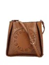 Stella Mccartney Caramel Brown Perforated Bag With Magnetic Fastening