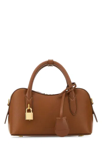 Stella Mccartney Caramel Synthetic Leather Stella Ryder Handbag In Brown