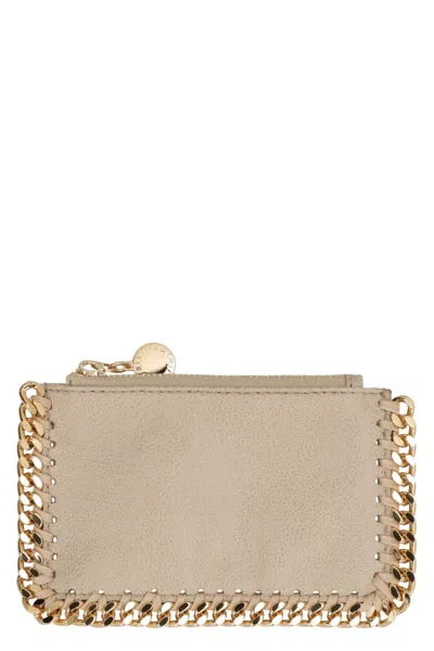 Stella Mccartney Card Holder In Beige