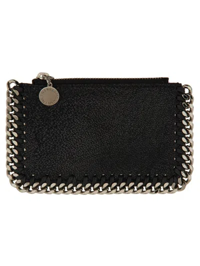 Stella Mccartney Card Holder Falabella In Black