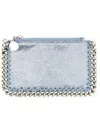 Stella Mccartney Chain Trimmed Metallic Card Holder