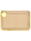 Stella Mccartney Logo Card Holder In Brown